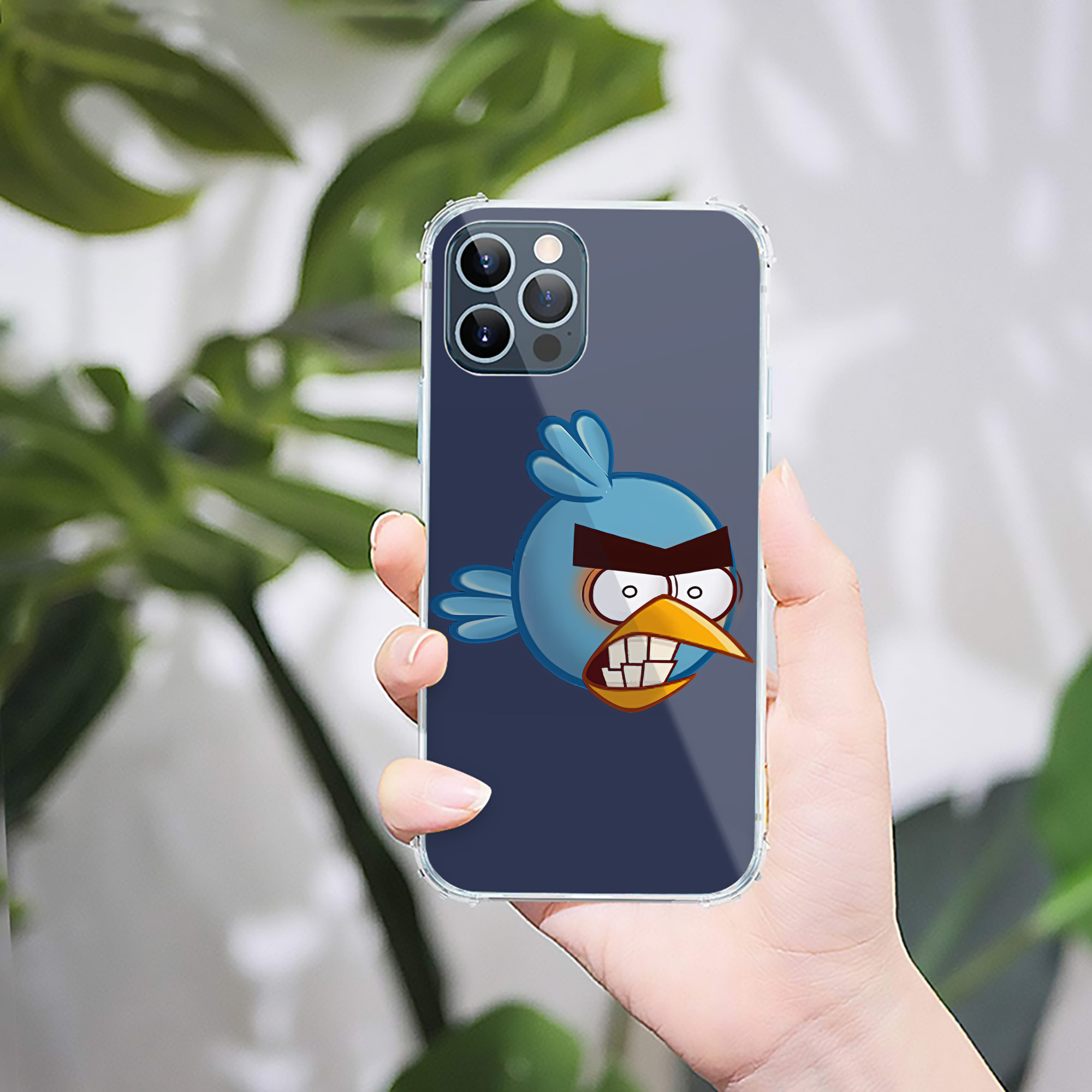 （画像用） Angry Birds アングリーバード 【iPhone 12シリーズ対応】透明スマホケース（クリアソフトケース）